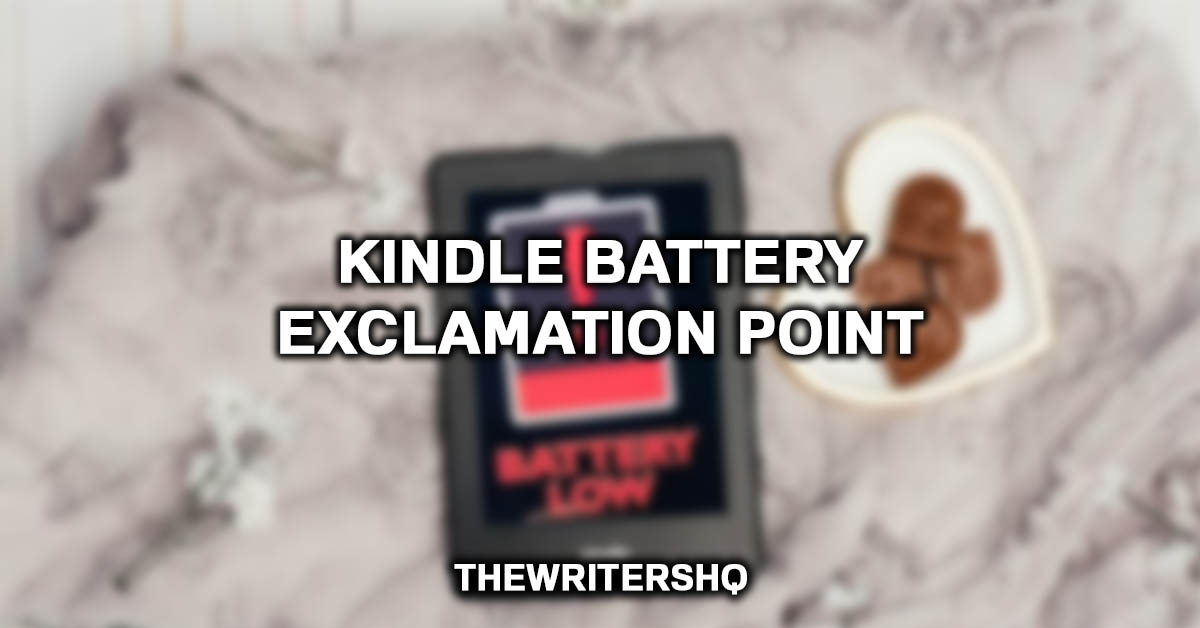 Kindle Battery Exclamation Point